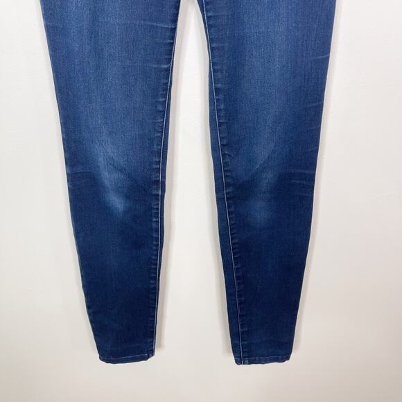 Michael Kors Cotton Stretch Skinny Jeans Womens Size 2 Blue Factory Fading - Picture 4 of 11